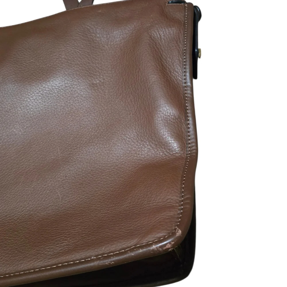 Louise et Cie Brown Leather Shoulder Bag